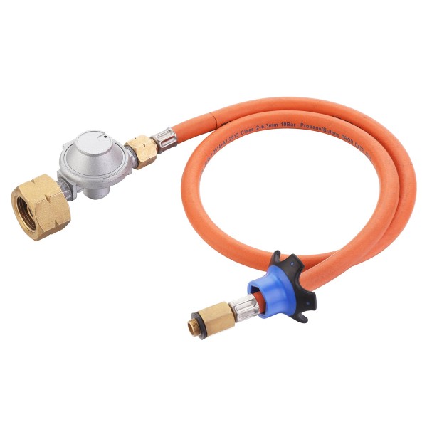B-Ware HP Regler - Anschluss HP Gerät an eine Gasflasche - inkl. 85cm Schlauch
