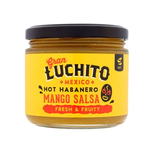 Gran Luchito - Mango Salsa 300g - Exotische Salsa mit Habanero Chili für Schärfe-Kick