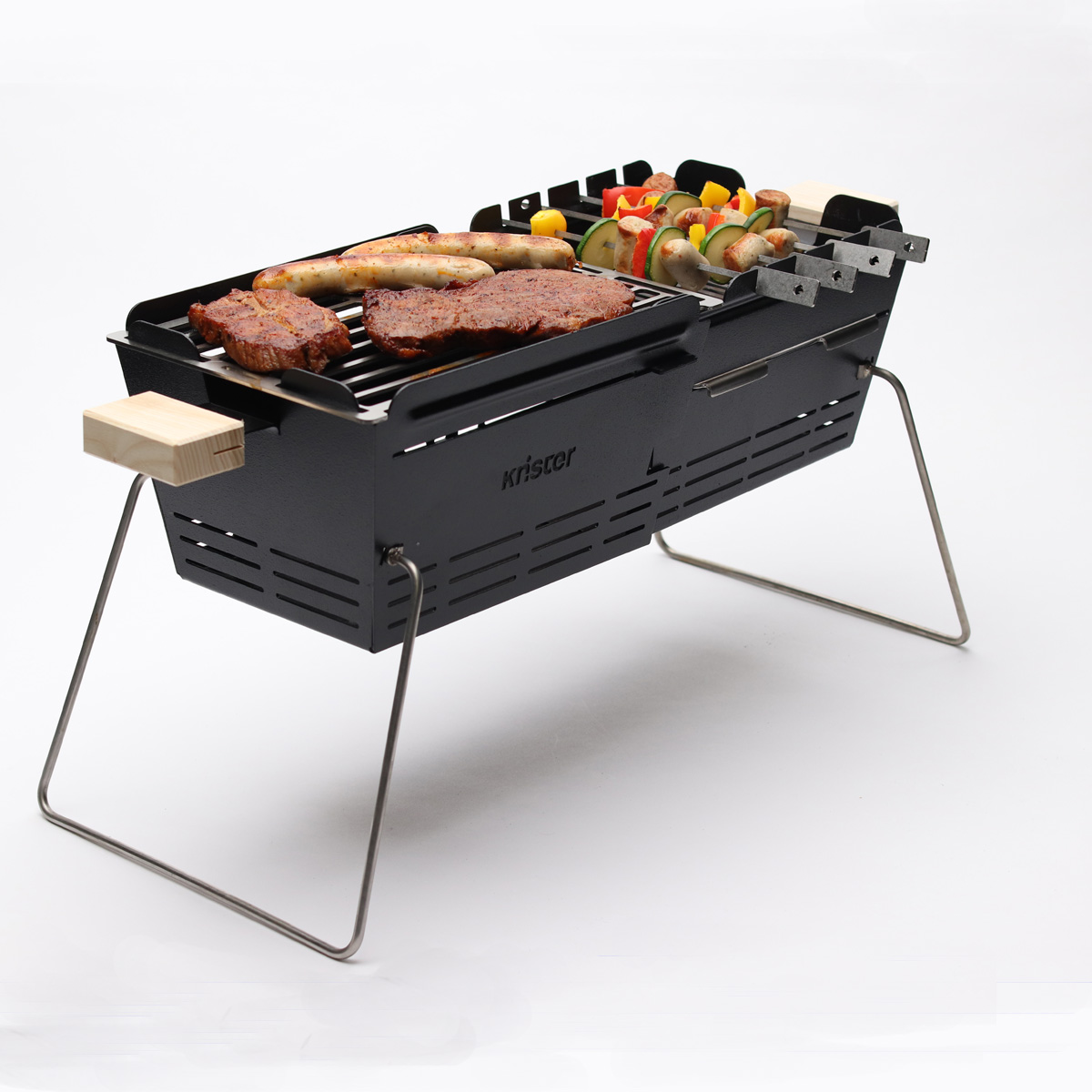 KNISTER Grill ORIGINAL mobiler Holzkohlegrill MADE IN