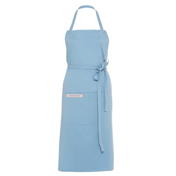 Feuermeisterin Premium Textil Back- und Kochschürze Blau mit 2 Taschen