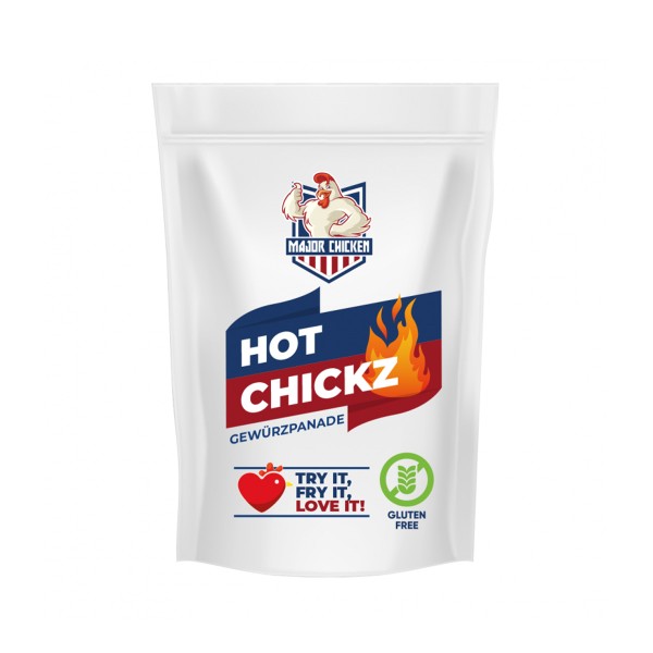 Major-Chicken "HOT CHICKZ" - Gewürzpanade - 220g Beutel