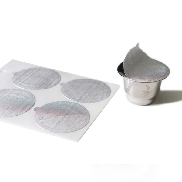 Ersatz-Aroma-Sticker CONSCIO - Zubehör für Kaffeekapseln - Aluminium - D: 3,6cm - 80 Stück