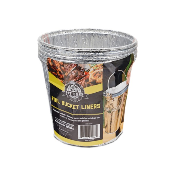 6 x Einleger aus Aluminiumfolie für Fetteimer 'GREASE BUCKET'