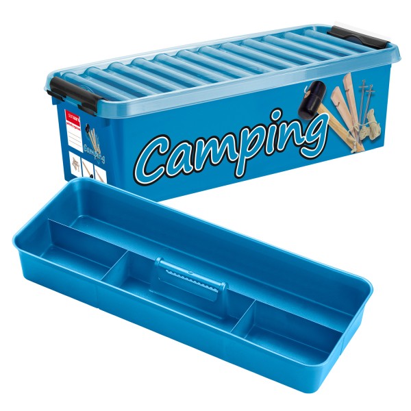 Camping Box 9,5 Liter - mit Einsatz und Deckel