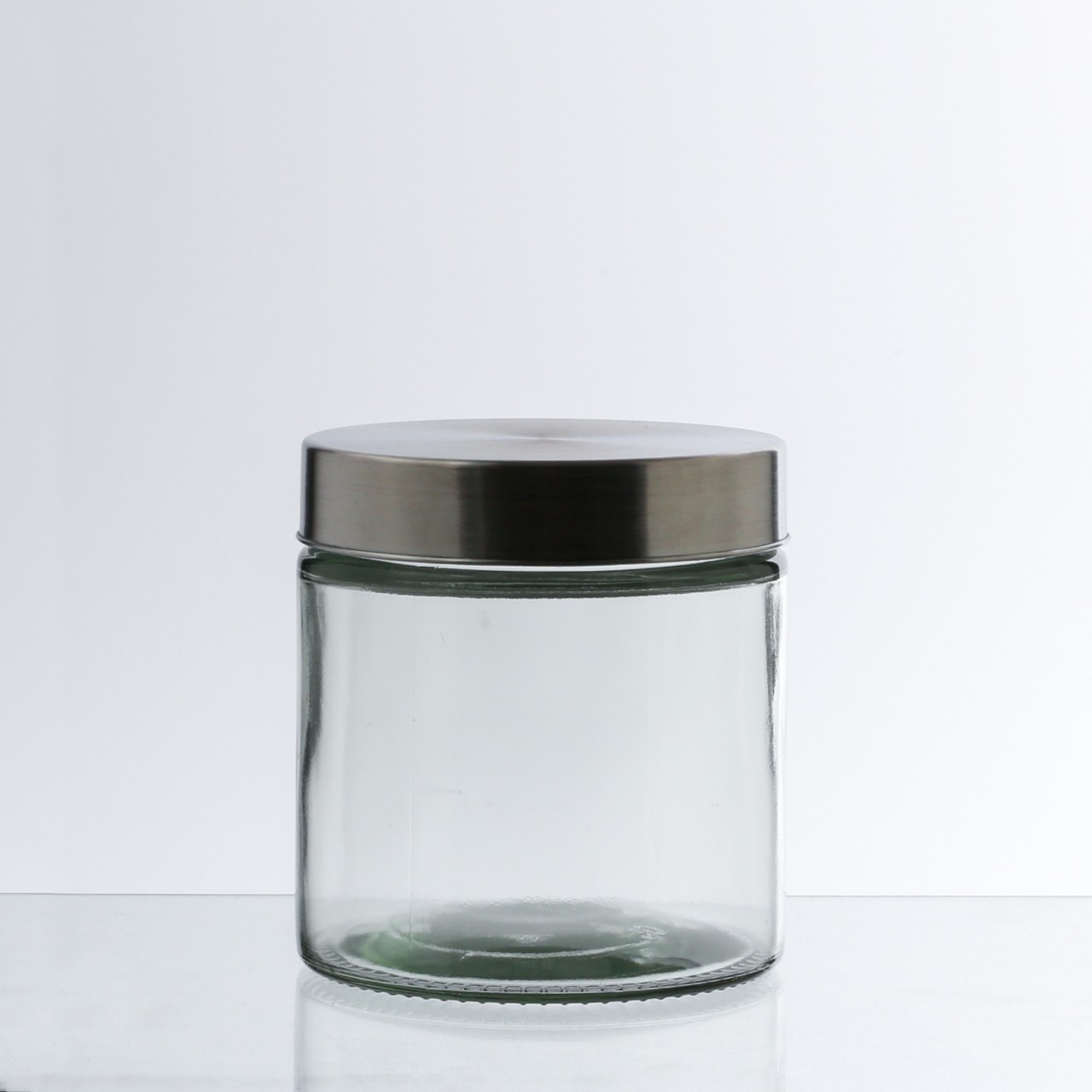 GAUMENKICK Vorratsdose S - Vorratsglas mit Edelstahldeckel - 0,85 Liter - D:11cm - H: 12cm