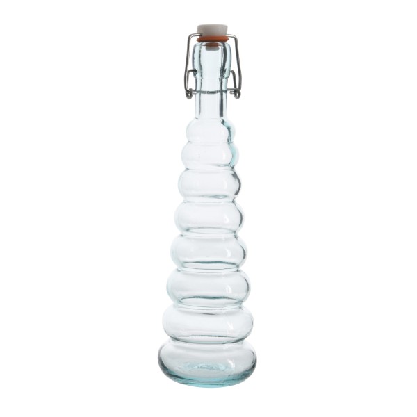Glasflasche mit Bügelverschluss - Vorratsflasche - Recyclingglas - 410ml