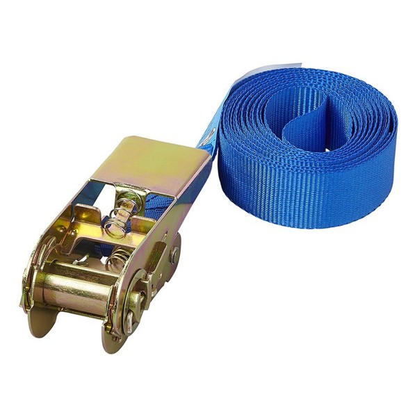 Spanngurt blau mit Ratsche 3,5 Meter - bis 500kg - TÜV/GS geprüft