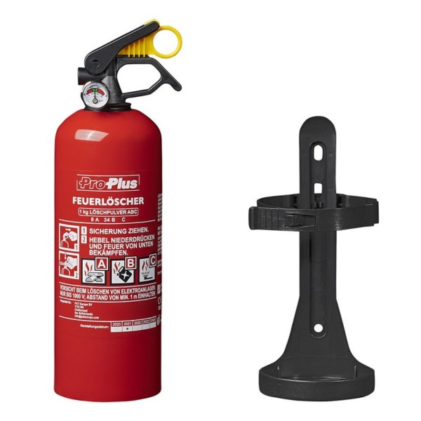 Feuerlöscher 1kg ABC Pulver + Manometer